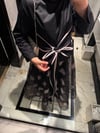 Teryy cotton fiyonk bluz-pudra şerit 