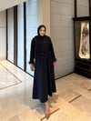 Tüylü tüvit ceket -lacivert