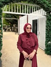 Volan Gül Detay Bluz | bordo