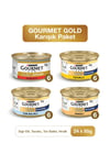 Karışık Kıyılmış Konserve Yetişkin Kedi Yaş Maması 24 X 85 gr