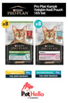 Karışık Yetişkin Kedi Pouch Yaş Mama 16'lı Set