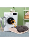 Relax 55 Peluş Kedi ve Mini Irk Köpek Yatağı - Marrone Bej (55cm x 36cm)