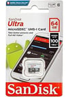 Sandısk Ultra 64Gb 100Mb - S Microsdxc Hafıza Kartı
