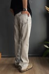 Gri Baggy Jean Pantolon