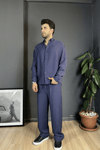 Lacivert Oversize Modal Takım