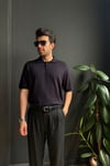 Polo Yaka Düğmeli Basic Triko Tişört