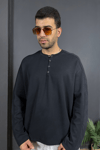 Siyah Ottoman Patlı Sweat