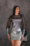 Parlak Mini Elbise