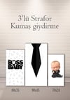 Boss Baby 3lü Strafor Kumaş Giydirme