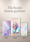 Deniz Kızı 3lü Strafor Kumaş Giydirme