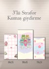 Labubu 3lü Strafor Kumaş Giydirme