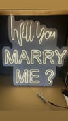 Will You Marry Me 90x100 Neon