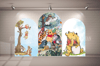 Winnie the pooh2- 3lü Arka Fon (Branda)