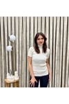 Yarım Kollu Balıkçı Yaka Triko Örme Badi Kazak Krem Renk