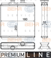 BEHR 000P - Kalorifer Radyatörü - Mercedes W204-207-212-218