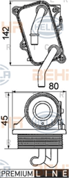 BEHR 000P - Yag Sogutucu Radyatörü - Mercedes W163-220-211
