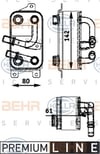 BEHR 000P - Yag Sogutucusu - Bmw E60-e61-e63-e64-e65-e66