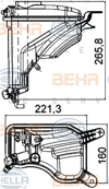 BEHR 000S - Radyatör Yedek Su Deposu - Bmw E81-e82-e87-e88-e90-e91-e92-e93-x1 E84
