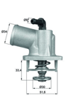 BEHR-T TI5592D - Termostat - Opel Astra G