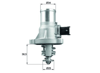 BEHR-T TM41105 - Termostat - Opel Astra J Insignia Cruze Mokka Trax Zafira C
