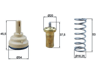 BEHR-T TX18195D - Termostat - Vw Golf5-jetta-touran