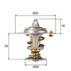 BEHR-T TX32792D - Termostat - Ford Focus Iii B-max C- Max Ii Ecosport Fiesta Vi Vii Courier Connect V-408 V-362