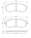 BOSCH 0986424215 - Fren Balatasi Ön - Kore Elantra/sonata/coupe/matrix