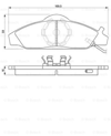 BOSCH 0986424551 - Fren Balatasi Ön - Fiat Alfa Romeo 147-156