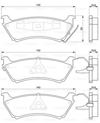 BOSCH 0986424648 - Fren Balatasi Arka - Mercedes 