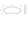 BOSCH 0986424713 - Fren Balatasi Ön - Japon Pajero Pinin (h6, H7)