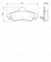 BOSCH 0986424744 - Fren Balatasi Arka - Ford Mondeo