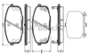 BOSCH 0986424811 - Fren Balatasi Ön - Kore I30/carens/ceed/proceed/laguna