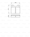 BOSCH 0986460101 - Fren Balatasi Ön - Vw Kaefer