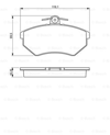 BOSCH 0986460943 - Fren Balatasi Ön - Vw Golf3-polo Classic-passat-caddy