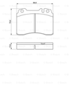 BOSCH 0986460966 - Fren Balatasi - Mercedes 