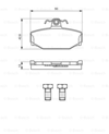 BOSCH 0986460995 - Fren Balatasi Arka - Volvo Volvo S70/s80/v70