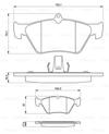 BOSCH 0986461129 - Fren Balatasi Ön - Opel Vectra A