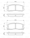 BOSCH 0986461145 - Fren Balatasi Arka - Japon Pajero Pinin (h6, H7)