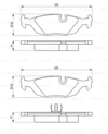 BOSCH 0986466751 - Fren Balatasi Arka - Bmw E30