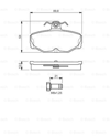 BOSCH 0986469810 - Fren Balatasi Arka - Ford Granada / Scorpio/escort