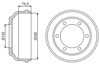 BOSCH 0986477195 - Kampana Arka - Ford Transit V184