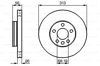 BOSCH 0986478296 - Fren Diski Ön - Vw Sharan-alhambra-galaxy