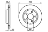 BOSCH 0986478316 - Fren Diski Arka - Vw A100