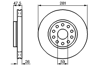BOSCH 0986478460 - Fren Diski Ön - Fiat Alfa 166