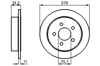 BOSCH 0986478487 - Fren Diski Arka - Opel Sintra