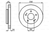 BOSCH 0986478708 - Fren Diski Ön - Japon Eclipse (d2)