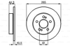 BOSCH 0986478758 - Fren Diski Ön - Renault Safrane I / Scenic I