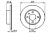 BOSCH 0986478859 - Fren Diski Ön - Vw Favorit-felicia