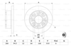 BOSCH 0986478886 - Fren Diski Arka - Fiat Daily Ii/iii