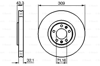 BOSCH 0986479027 - Fren Diski Ön - Psa 607